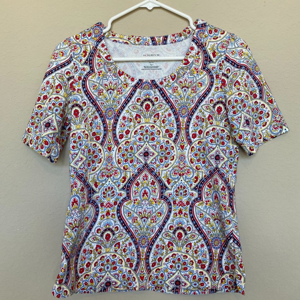 Talbots Short Sleeve Adorable Tee Size Petite